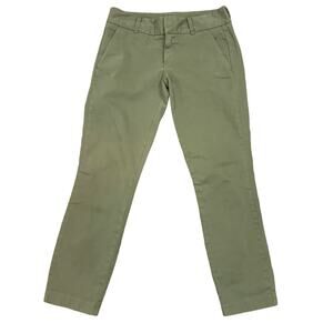 J Crew Andie Army Green Ankle Pants